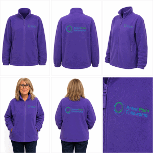 British Polio Fellowship Purple Fleece